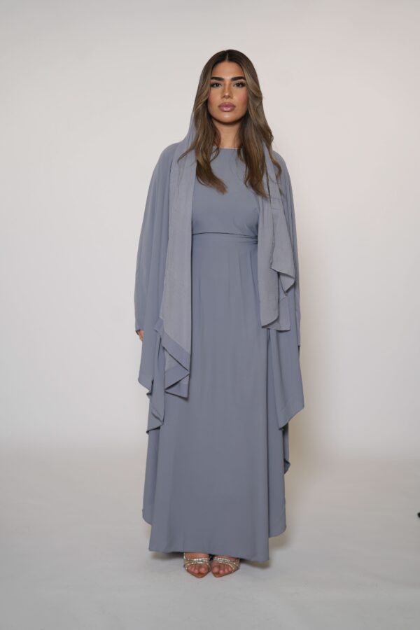 Miracomo Butterfly Abaya – Zeitloses Grau, Eleganz pur - Image 2