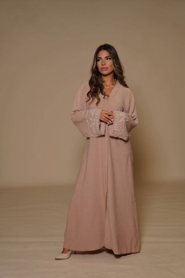Miracomo Damen Abaya Kimono – Elegantes Rose Beige Design