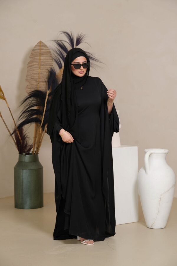 Miracomo Butterfly Abaya – Klassisches Design in Schwarz - Image 2
